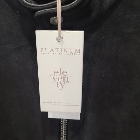 Eleventy Platinum Special Collection Lambskin/Shearling Zipped Bike… - Picture 2 of 9